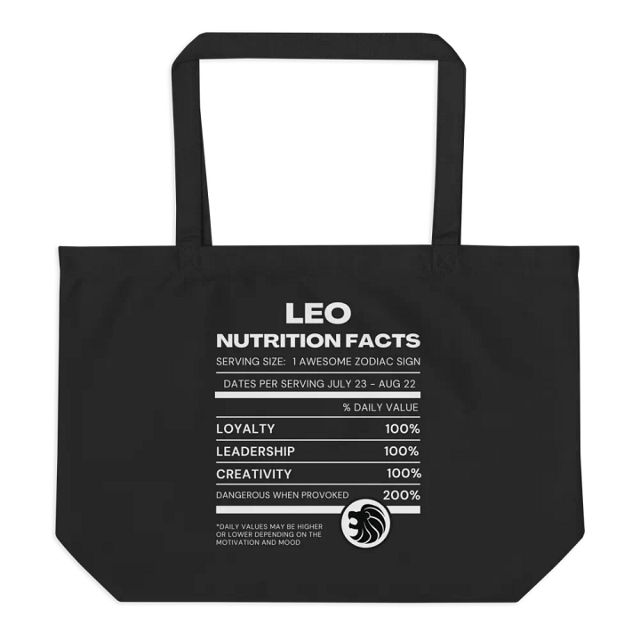 Leo Nutrition Facts Tote product image (1)