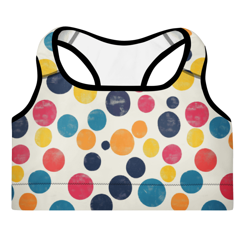 Polka Dot Illusion Padded Sports Bra product image (5)