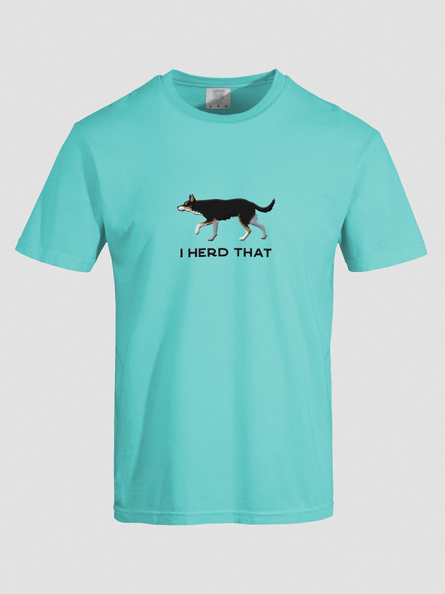 I Herd That T-Shirt(Embroidered) of an Australian Kelpie(Black Tricolor) product image (37)
