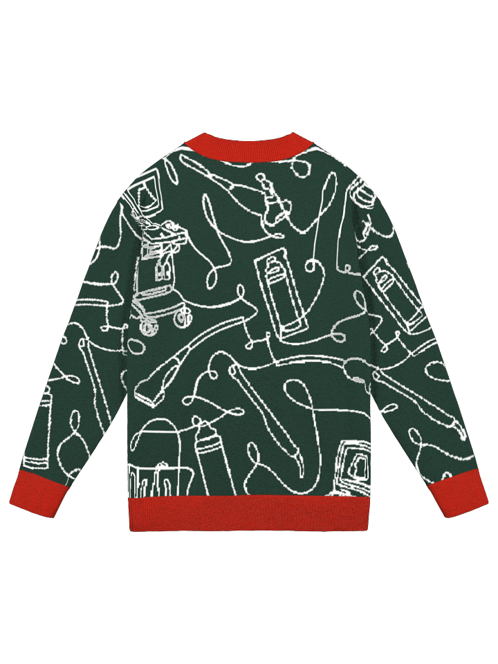 service lines (sonography - holiday green cardigan) product image (9)