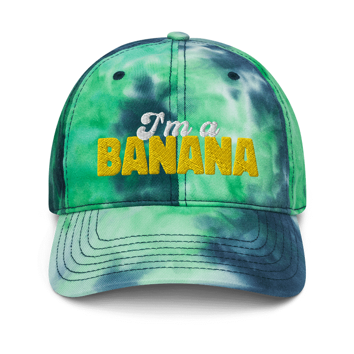 I'm a Banana tie dye hat product image (1)