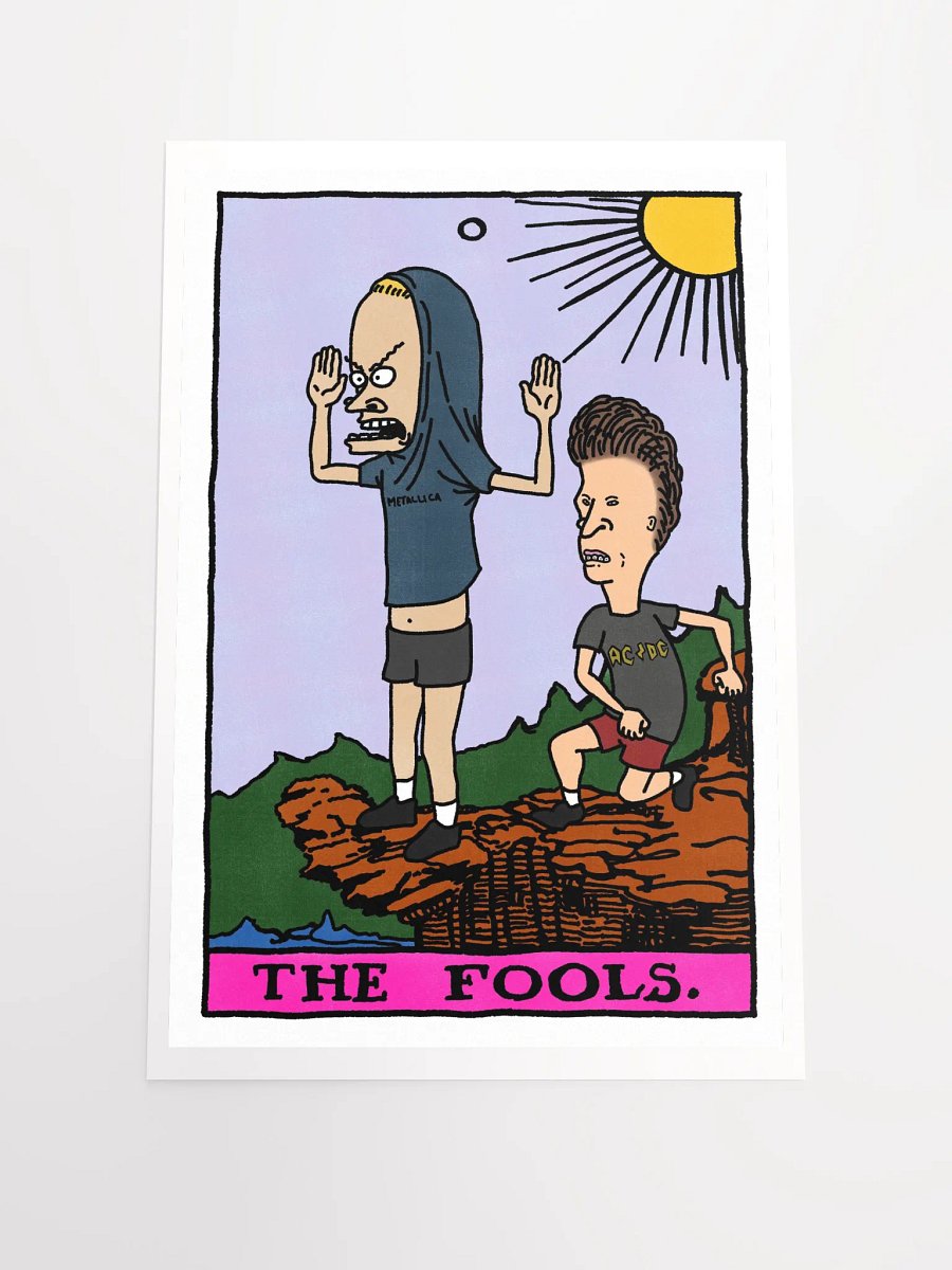 Cornholio Beavis and Butthead Fool Tarot Card Print product image (1)
