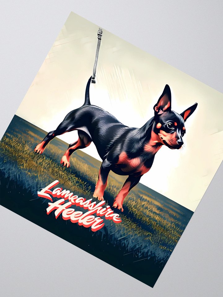 Lancashire Heeler Dog Art | Colorful Canine Design with Gradient Sky product image (6)