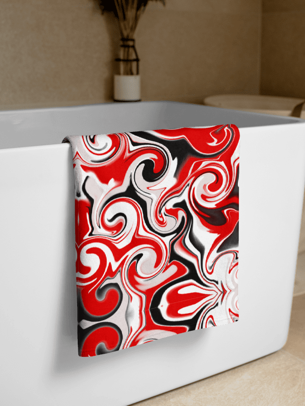 Red Swirl Sublimated Towel product image (1)