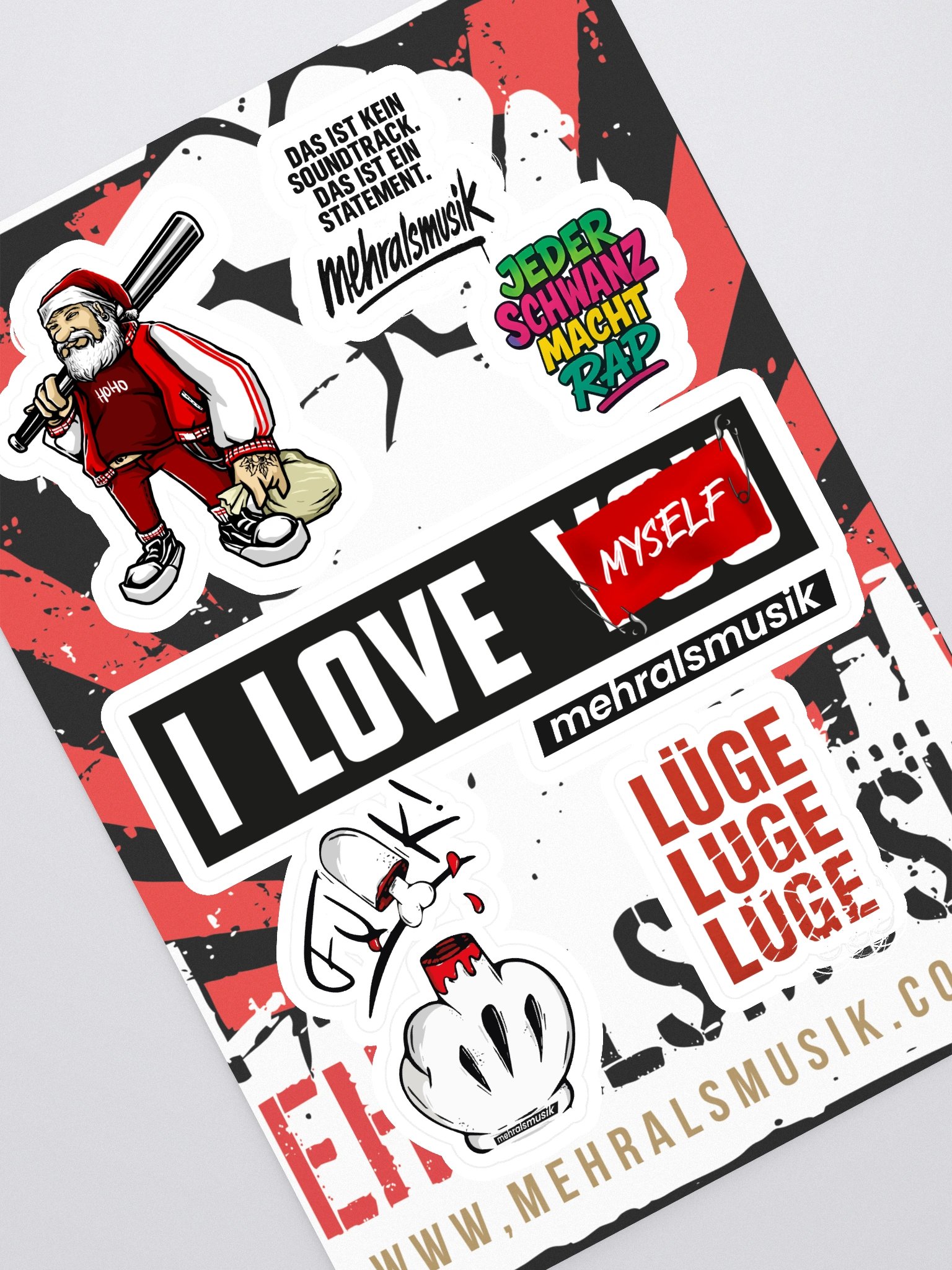 Mehralsmusik - zugeschnittene Stickerbögen product image (1)