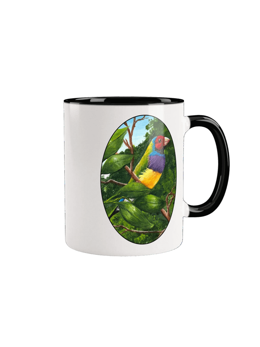 Vibrant Gouldian Finch Ceramic Mug product image (8)