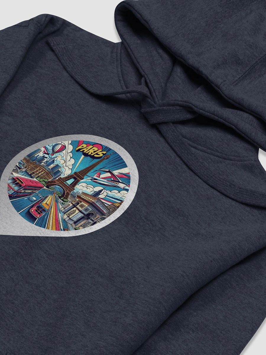 Cotton Heritage Unisex Premium Hoodie | AI Design Paris city product image (4)