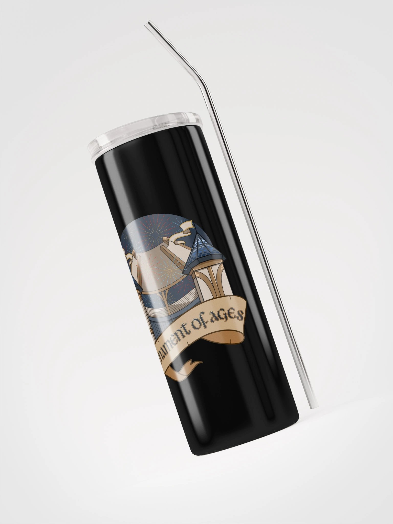 Coliseum Sky - Fireworks Version - Tumbler w/Straw product image (3)