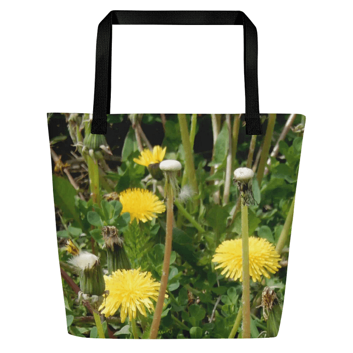 sunflower tote with black handle product image (1)