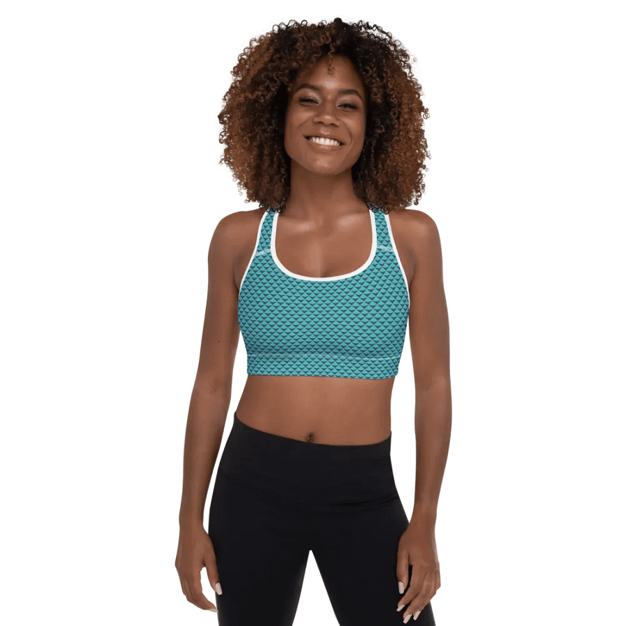 Geometric Waves Padded Sports Bra product image (4)
