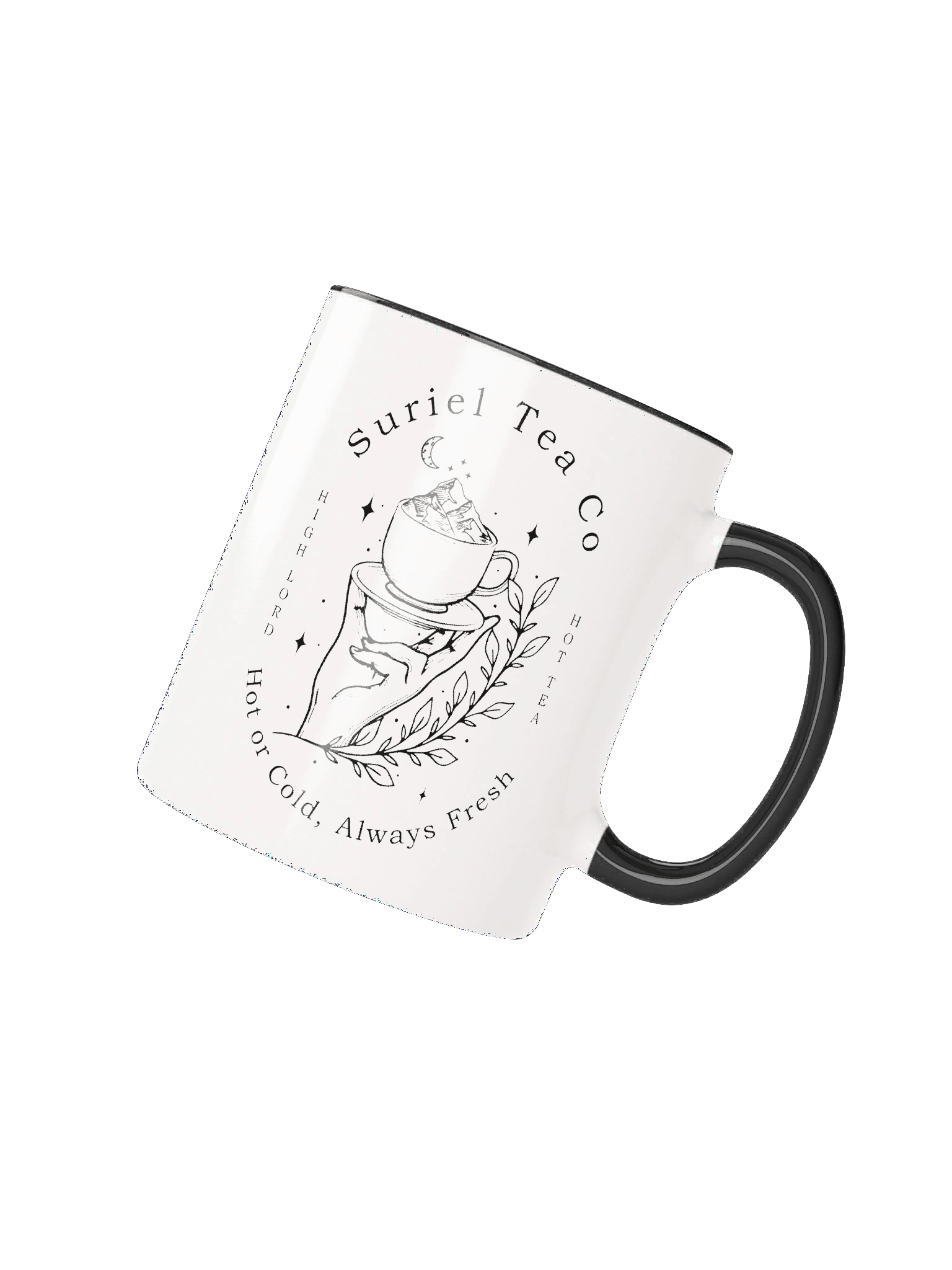 The Suriel Tea Co Suriel Tea Company Spill The Tea Velaris ACOTAR Symbol Two-Tone Coffee Mug 1WH1 product image (2)