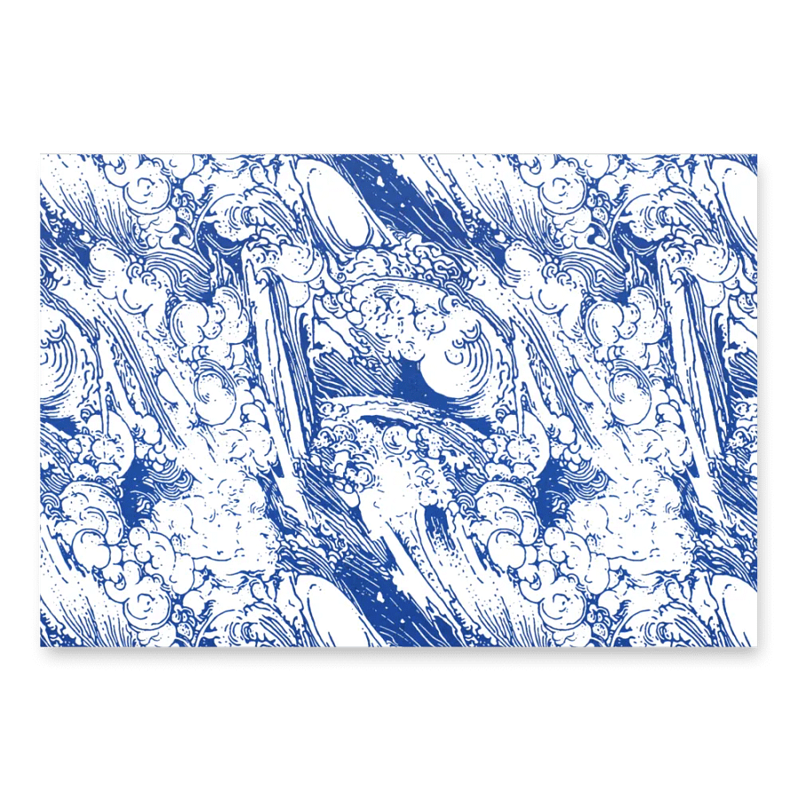 The Siren's Son Wrapping Paper in Colonial Porcelain product image (3)