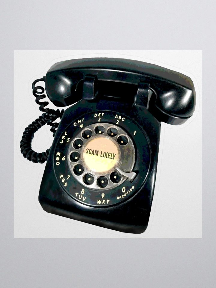 Scam Likely Vintage Phone Sticker product image (1)