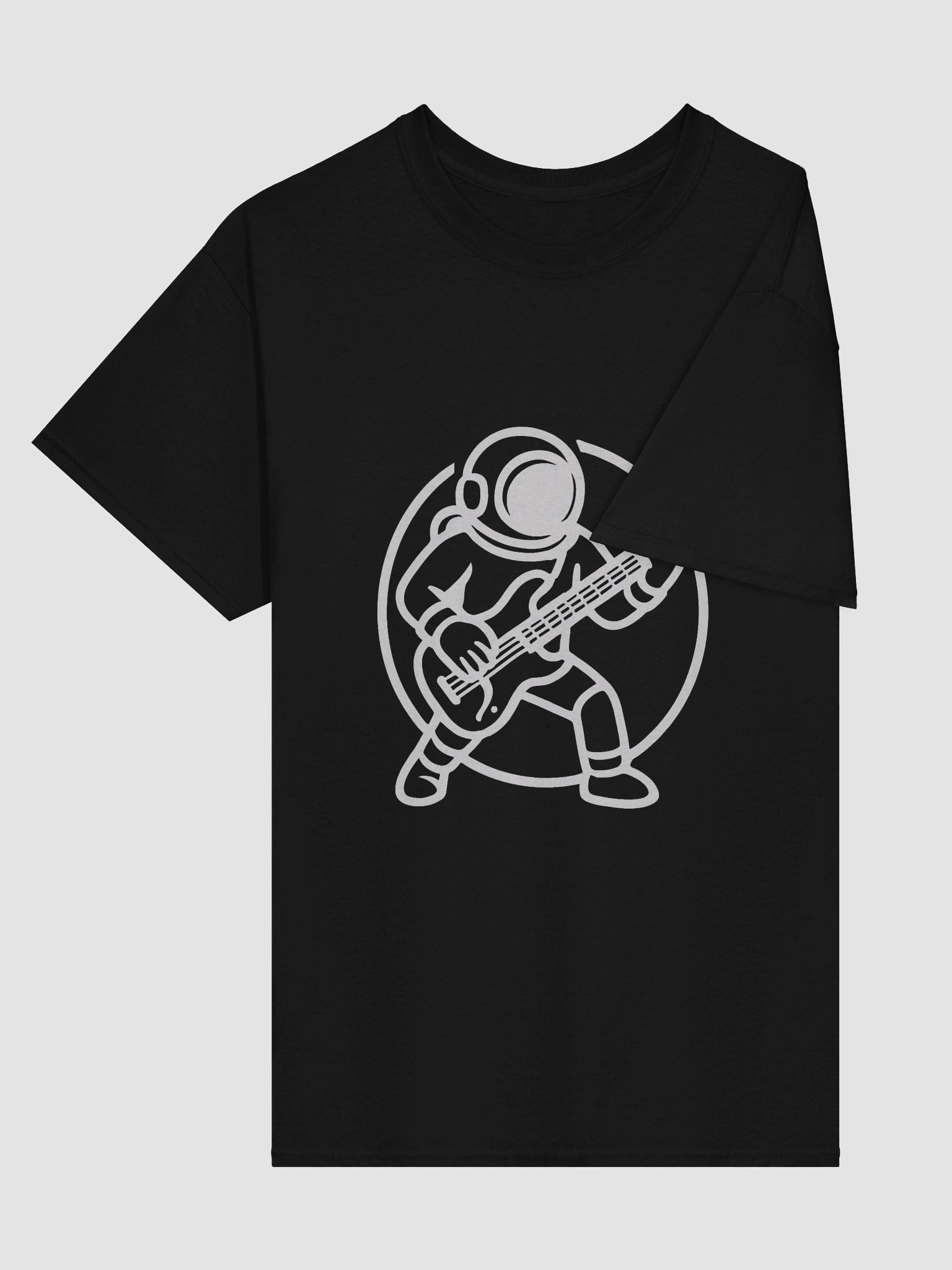Holidays On Mars | Astronaut Bass Player T-shirt (dark colours) product image (13)