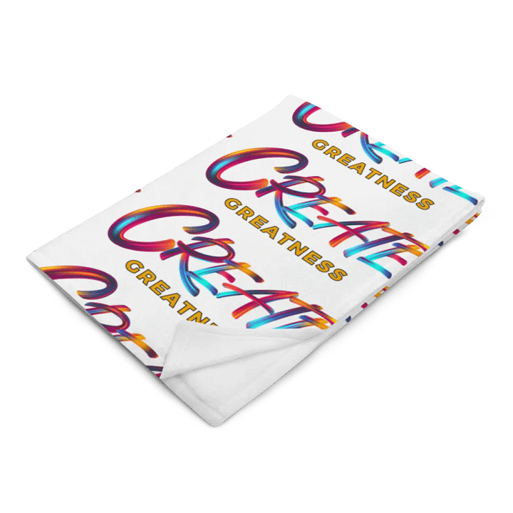 Create Greatness Patterned Throw Blanket product image (2)