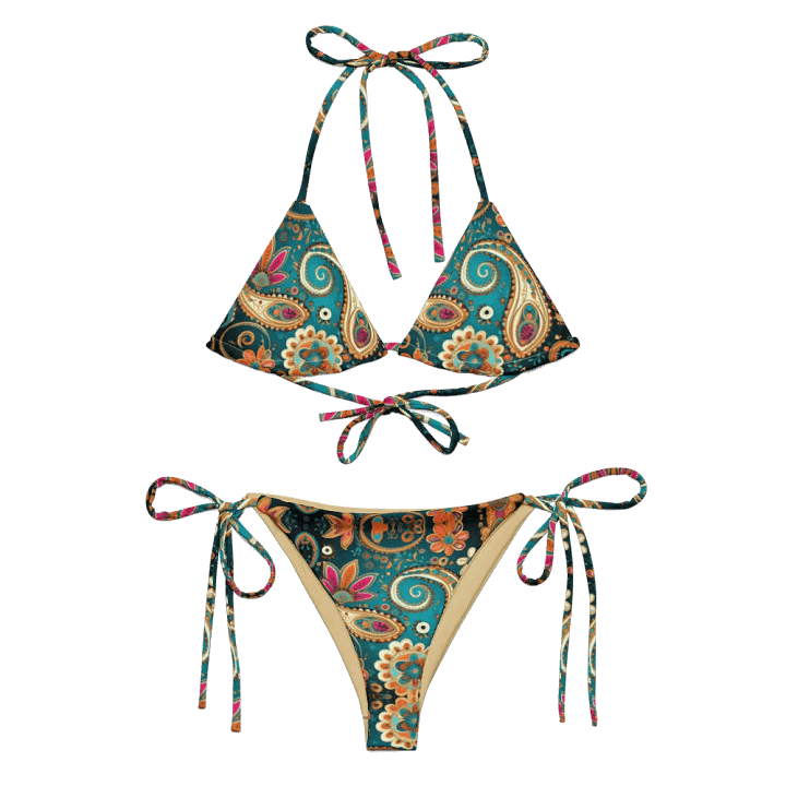 Boho Chic Paisley Paradise String Bikini product image (2)