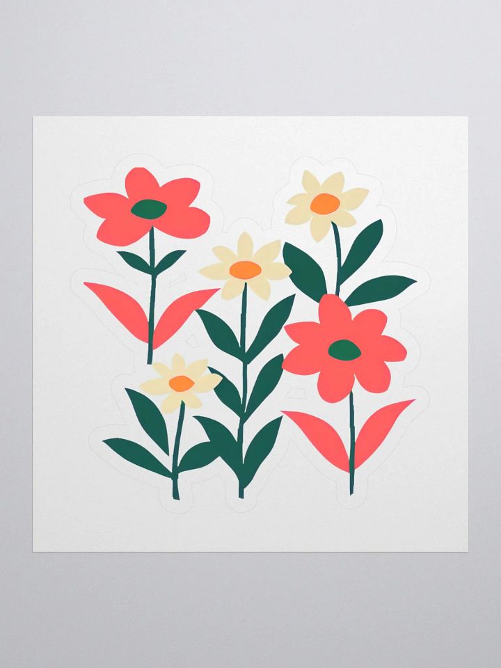 Daisy in Bloom Enjoy the Beauty of Nature Kiss Cut Sticker product image (1)