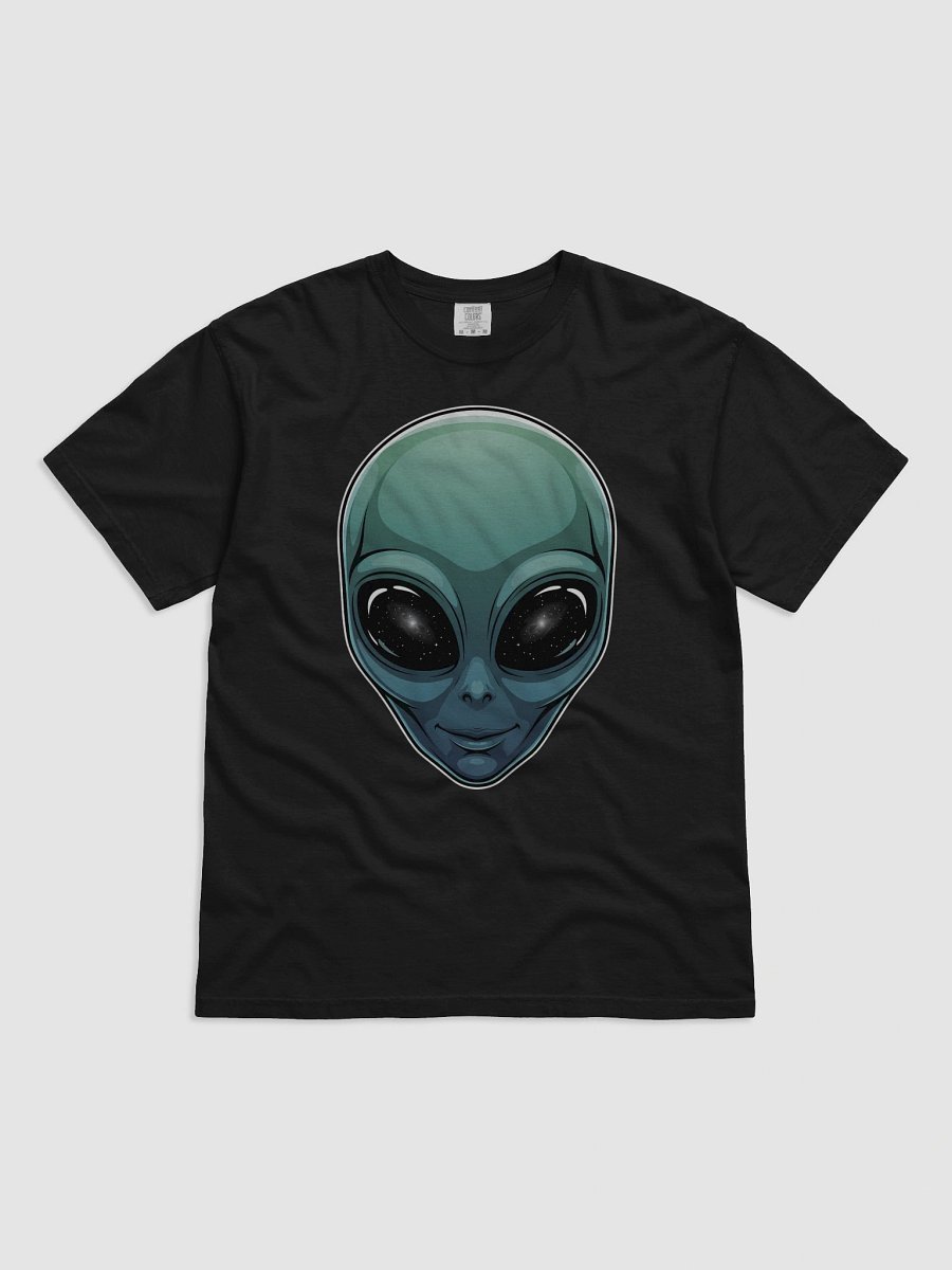 Cosmic Voyager Alien Sticker Tee product image (1)