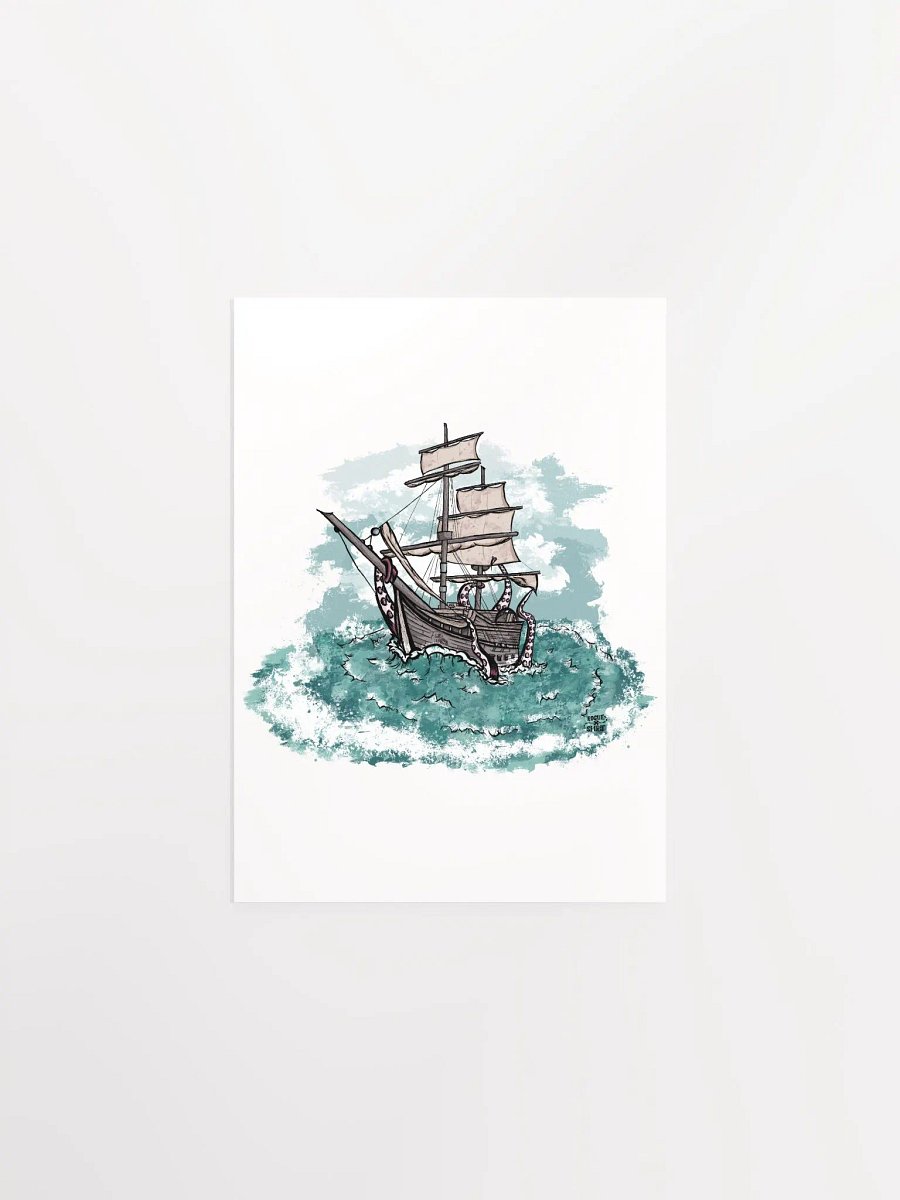 Kraken's Fury Matte Poster product image (11)