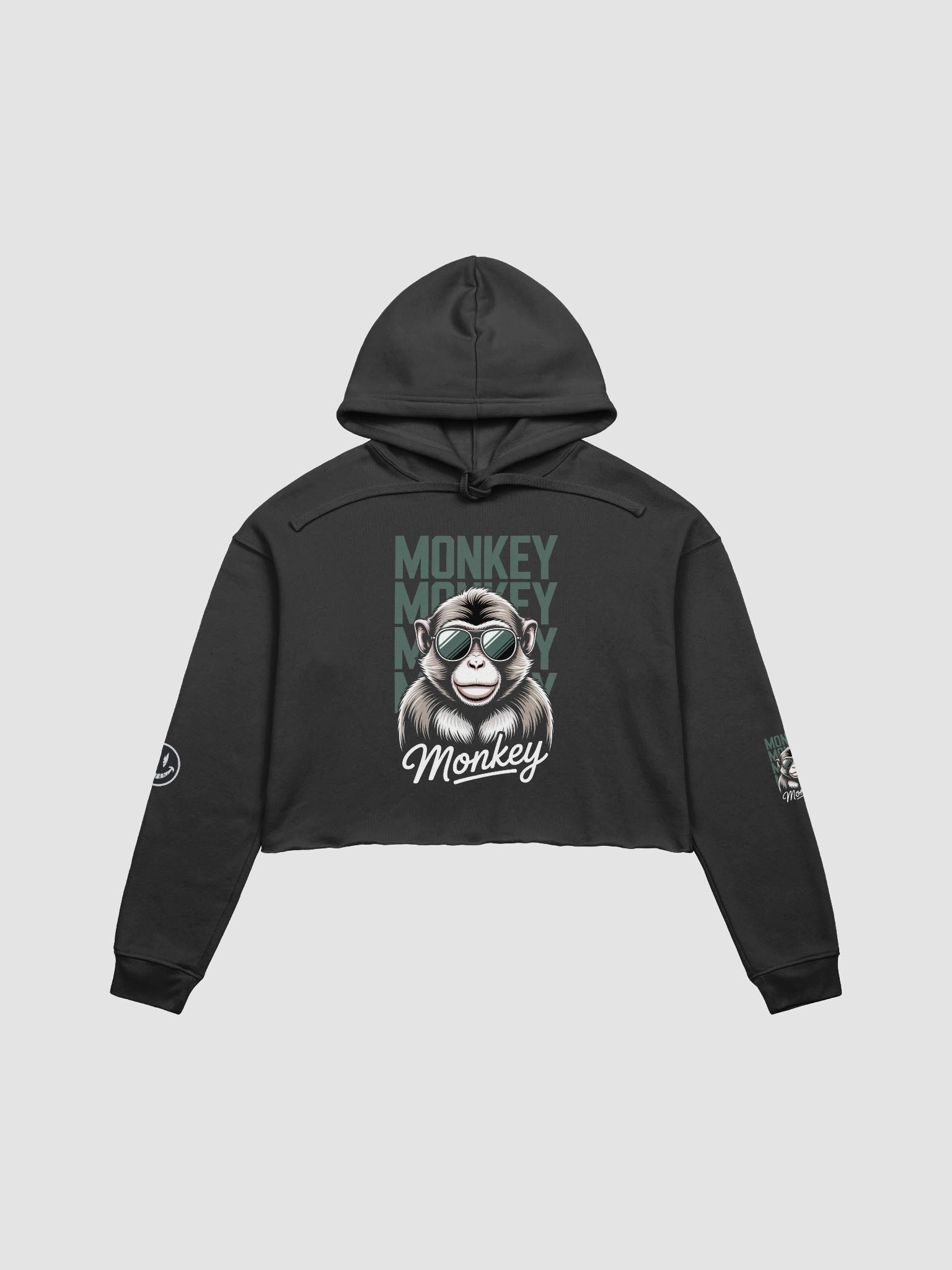Cool Monkey Vibes Crop Hoodie product image (3)