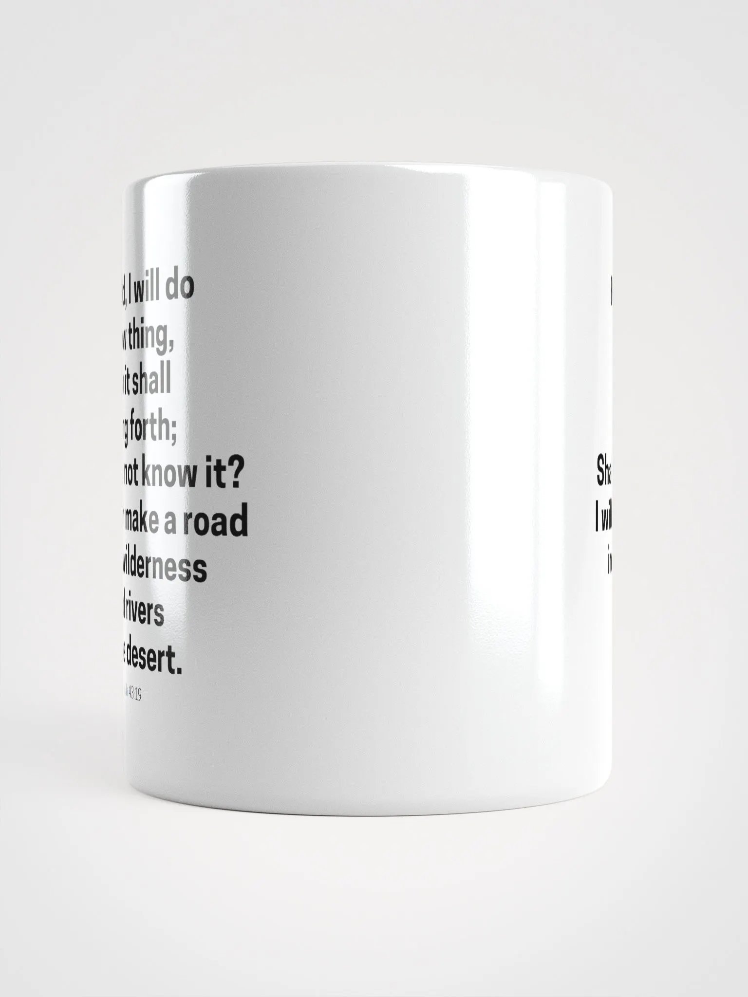 Behold, I Will Do A New Thing Now It Shall Spring Forth Isaiah 43:19 White Glossy Mug 11/15/20oz product image (5)