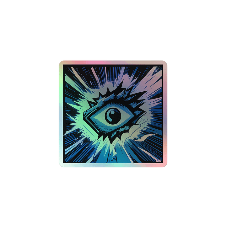 Electric Eye Holographic Sticker | Bold Art product image (1)