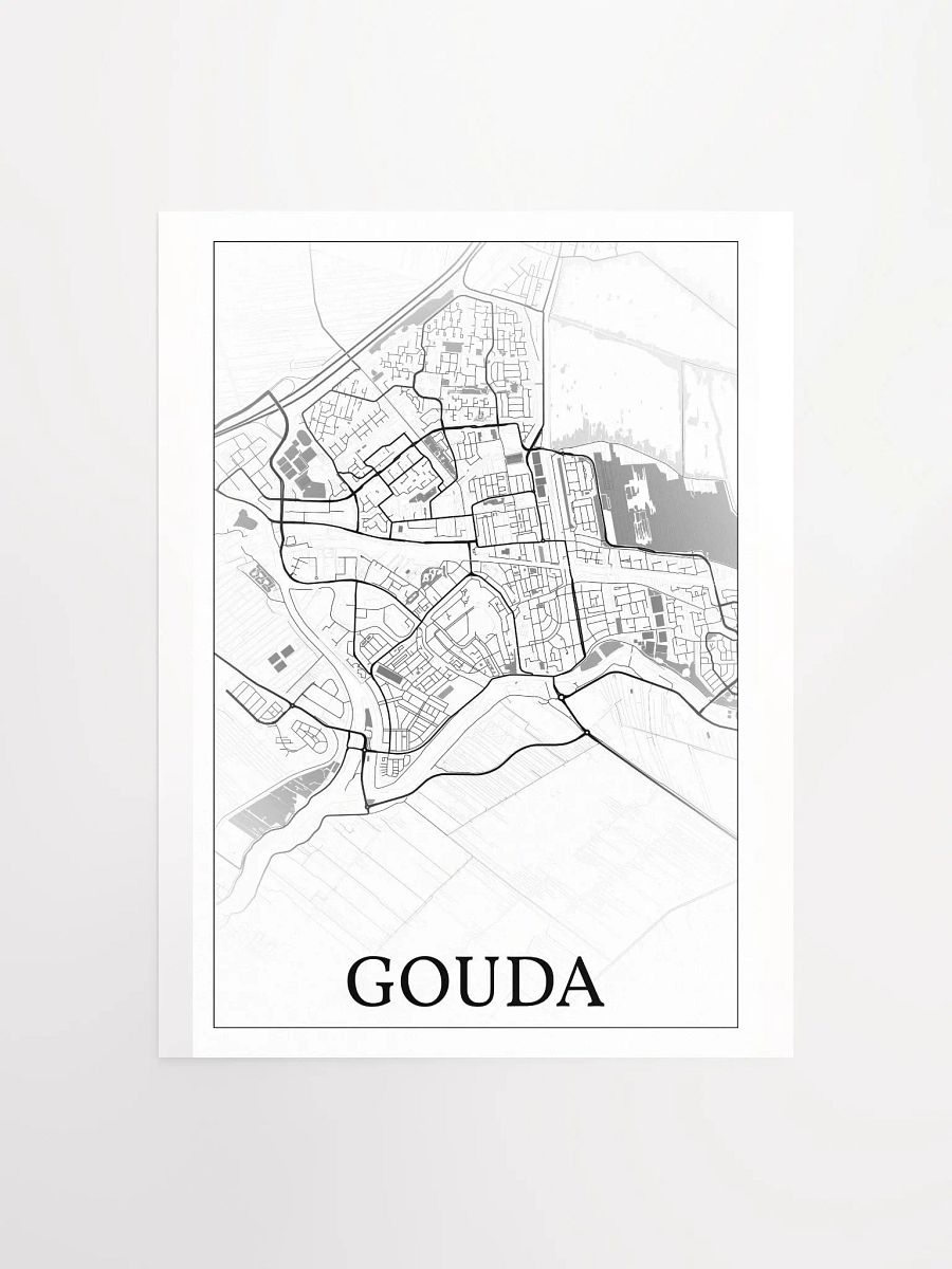 Gouda, Netherlands, city map print product image (5)