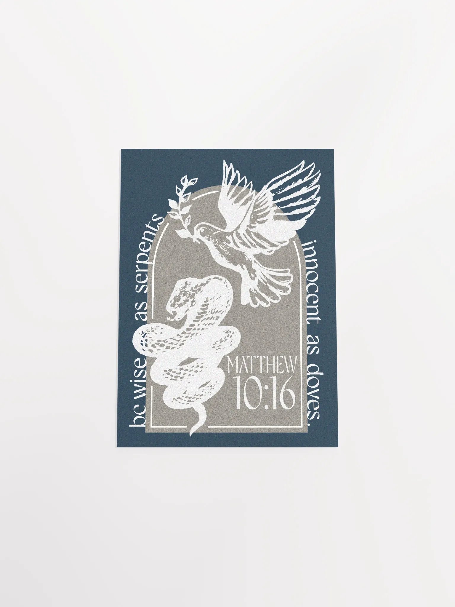 Matthew 10:16 White Print product image (28)