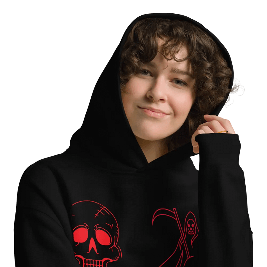 Spooky Line Art Oversized Hoodie product image (11)