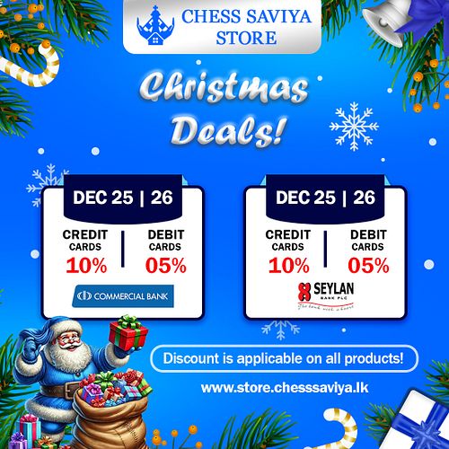🚨 𝗖𝗵𝗿𝗶𝘀𝘁𝗺𝗮𝘀 𝗗𝗲𝗮𝗹𝘀 ♟️🎅🎄

නත්තල් සමය සඳහා ලබා දෙන 10%ක් දක්වා මිල අඩු කිරීම් වලට අමතරව අද සහ හෙට දින මෙම බැංකු කාඩ්පත් සඳහා 10%...