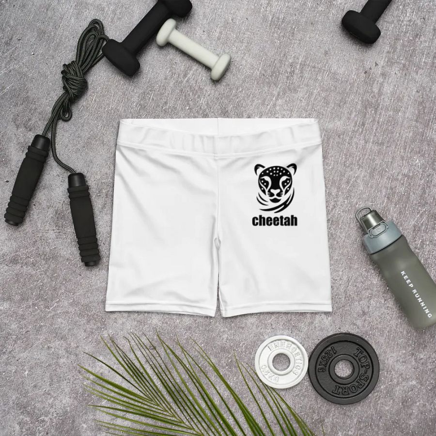 cheetah shorts white product image (4)