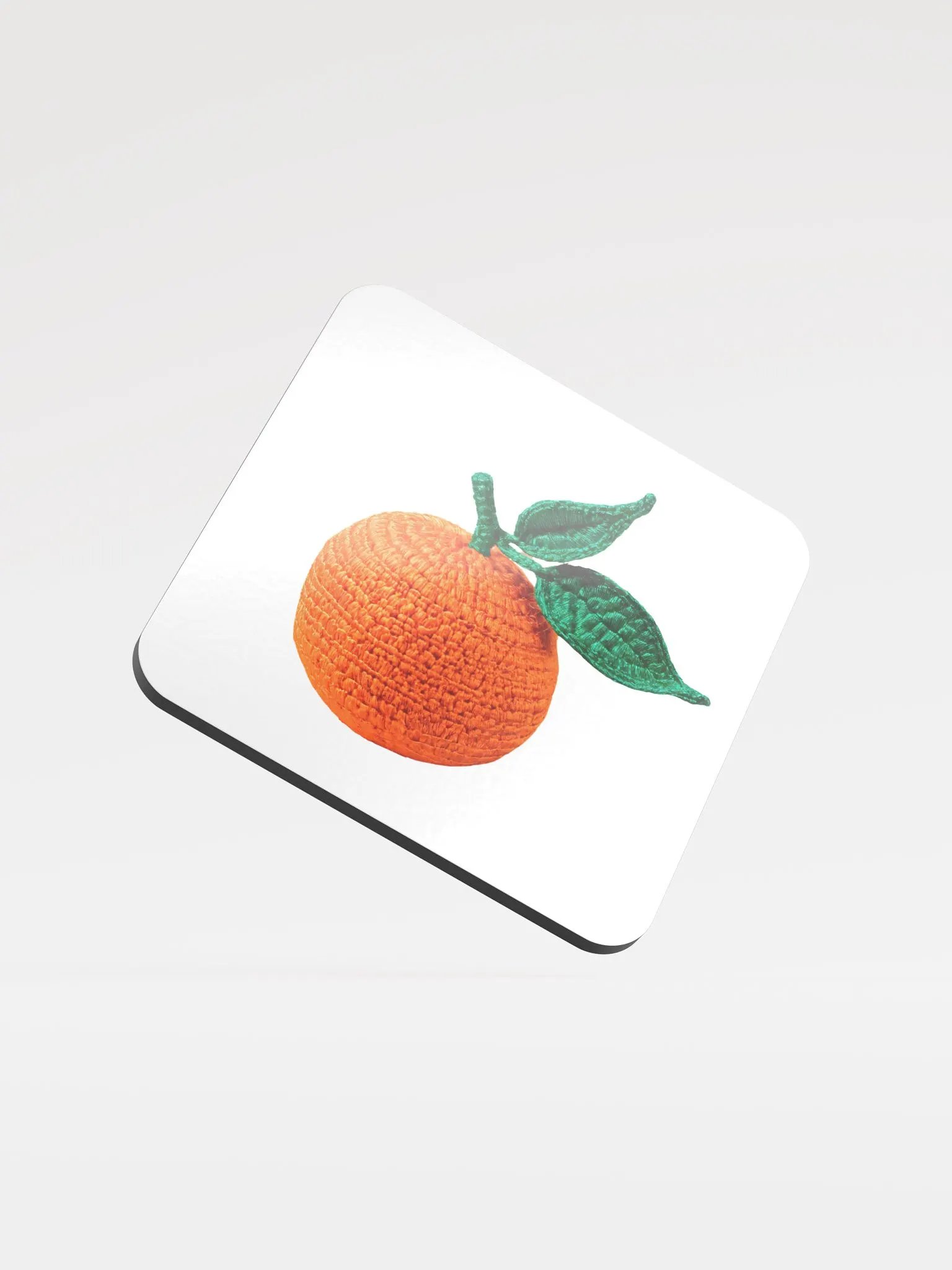 CozyAvocado Glossed Cork Coaster Orange #2 product image (1)