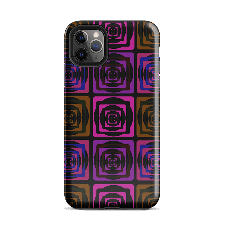 Concentric Grid iPhone® Tough Case product image (51)