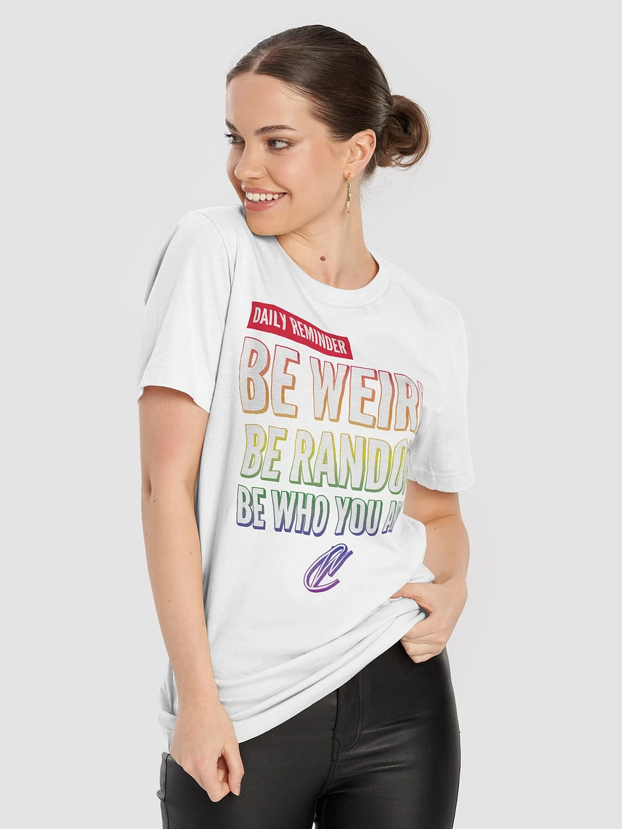 Rainbow Be Weird - White TShirt product image (8)