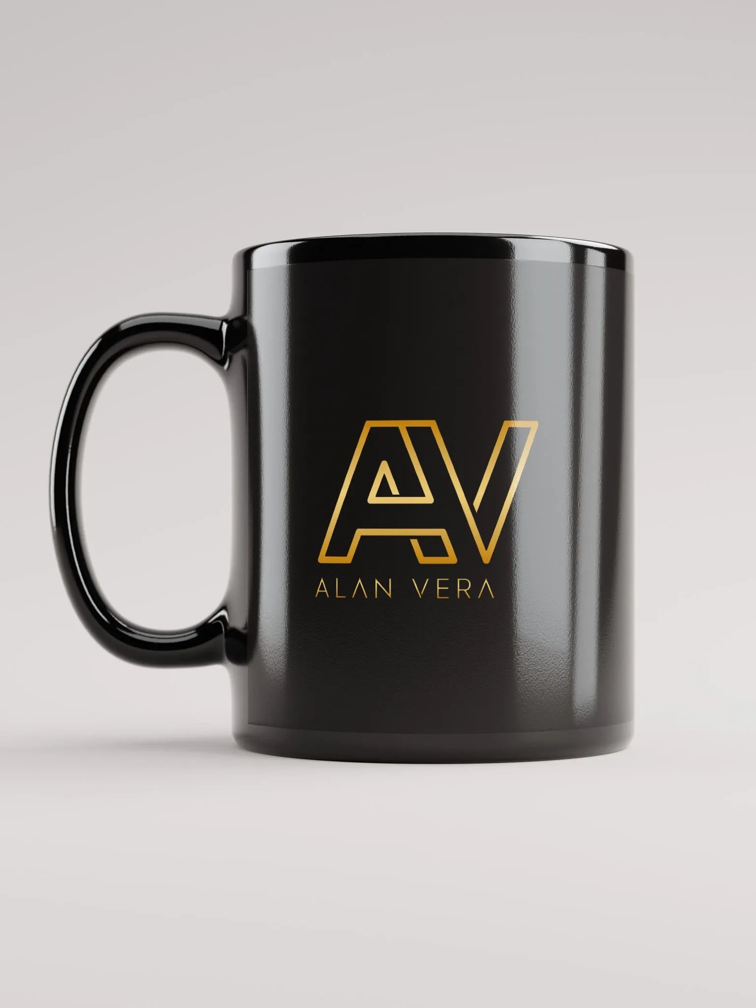 Alan Vera Signature Mug – Black & Gold Elegance product image (2)