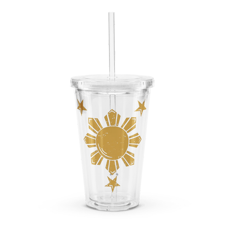 Pinas Clear Tumbler (Gold Star) product image (1)
