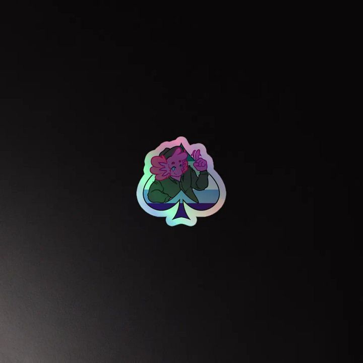 MLM in Spades | Kiss-Cut Holo Sticker product image (2)