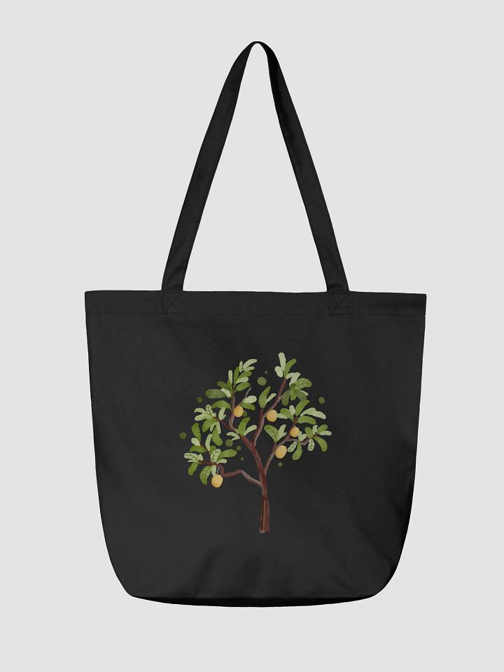 Eco-Friendly Lemon Tote Bag - Black product image (2)
