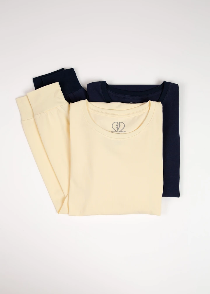 Long-Sleeve Tee 2-Pack - Blueberry/Bone product image (1)