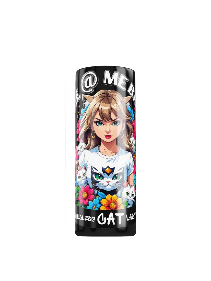 Childless Cat Lady 20 oz Skinny Stainless Steel Tumbler - Black product image (1)