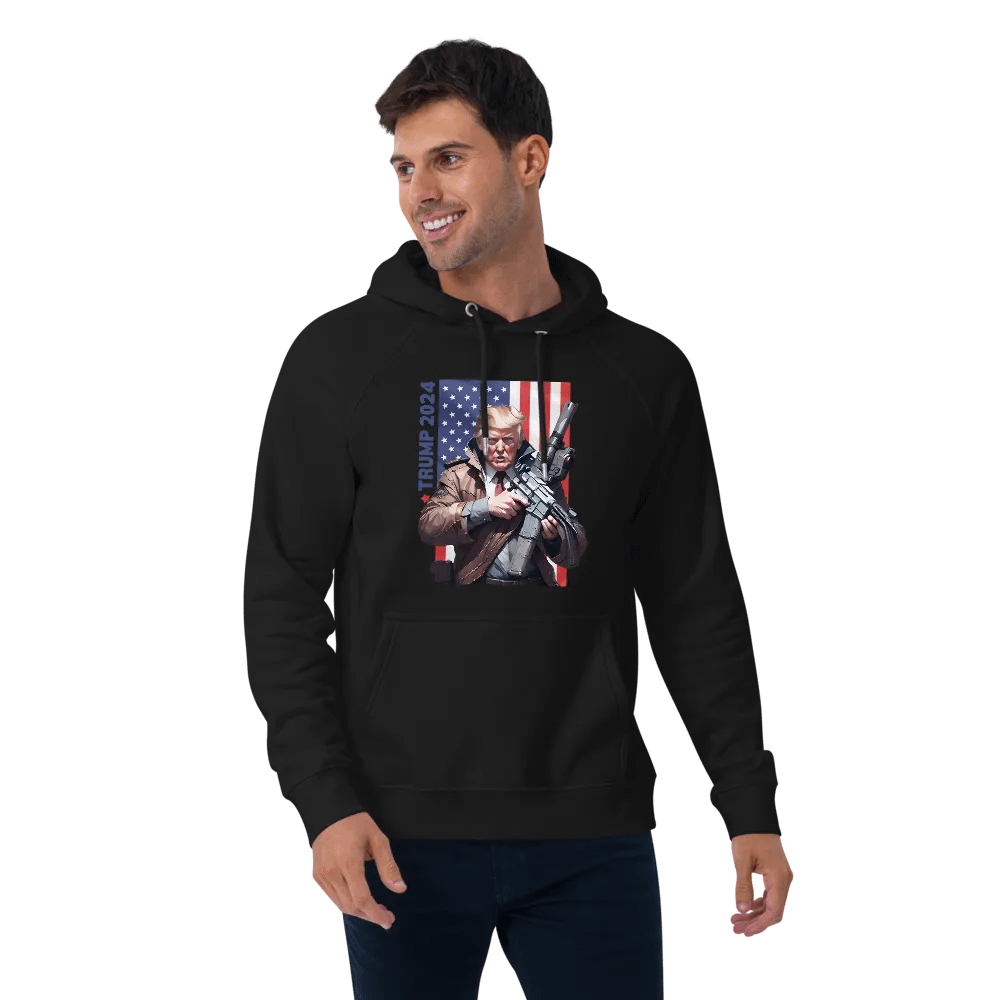 Trump Arsenal - Unisex Eco Raglan Hoodie product image (2)