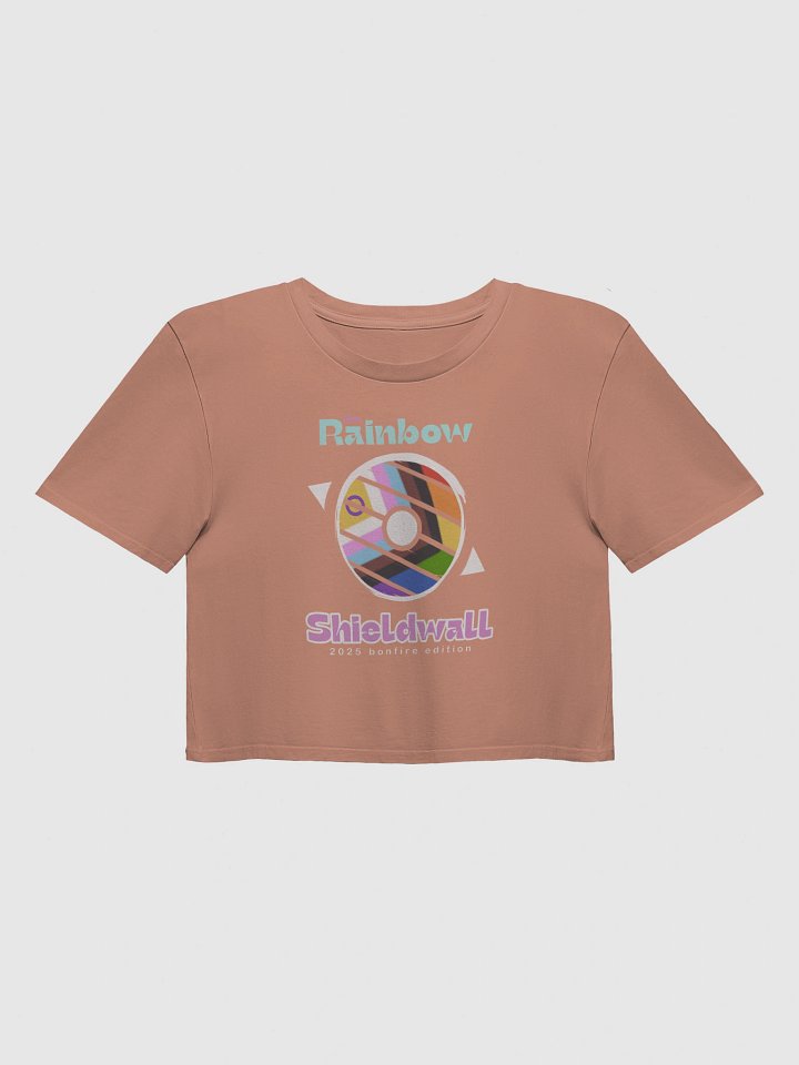 Rainbow Shieldwall Crop Top 2025 Bonfire Edition product image (1)