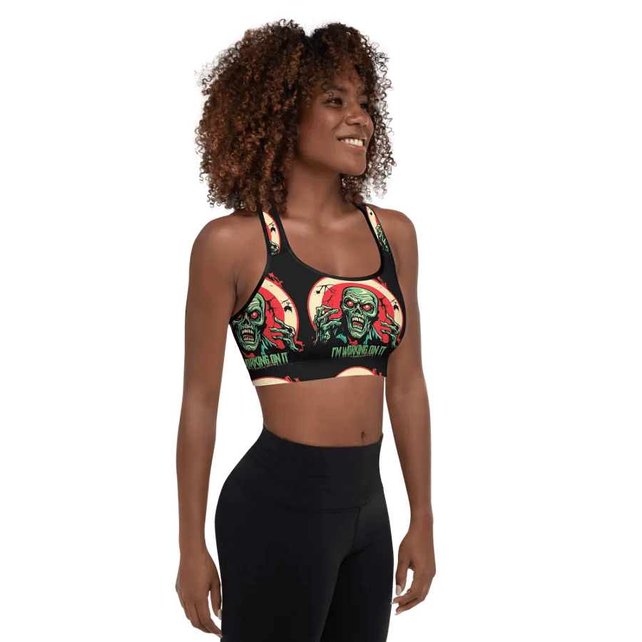 Gary the Ghoul All-Over Sports Bra product image (6)