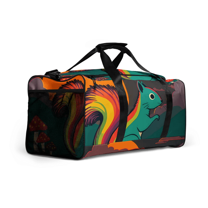 Rainbow Squirrel All-Over Duffle Bag product image (2)