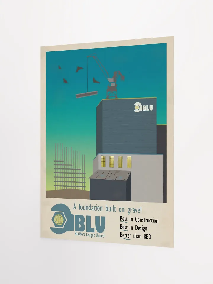 1960's Styled BLU Poster product image (3)