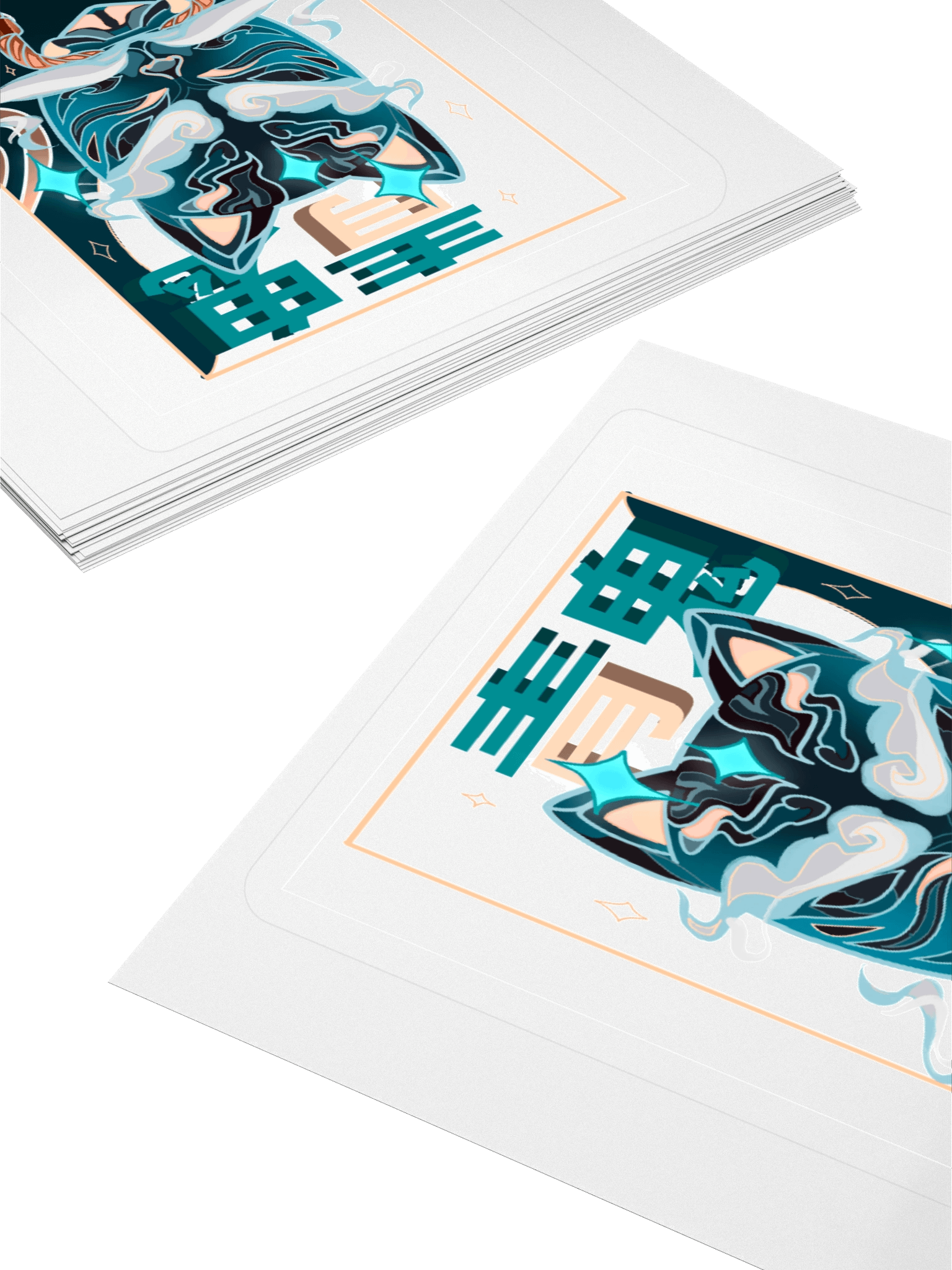 Blue Oni sticker product image (4)