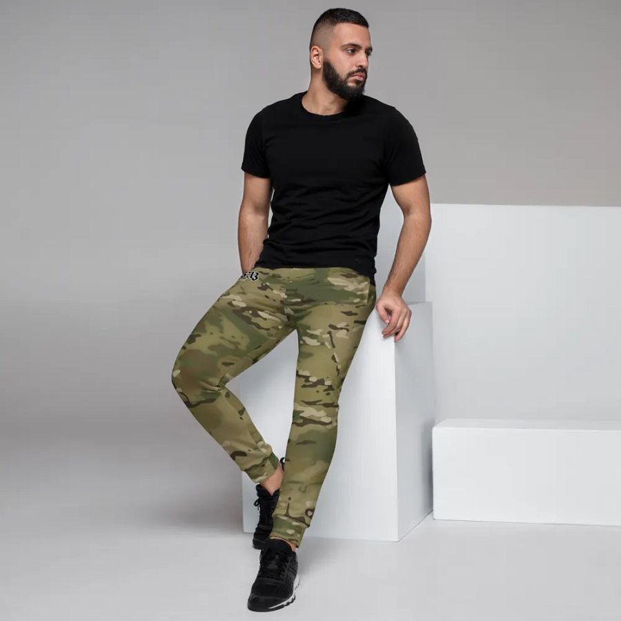 Faithful Camo: 1 Corinthians 16:13 Male Joggers - Multicam product image (6)