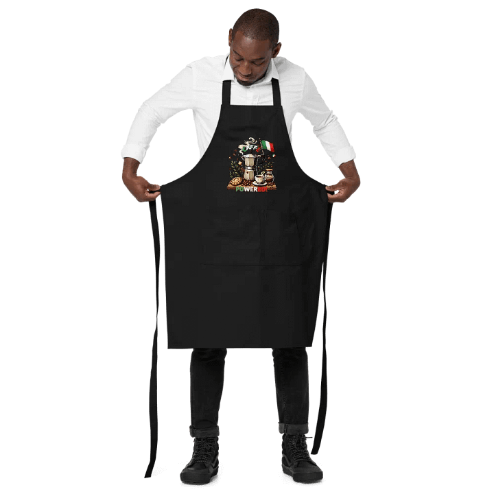 Caffè Powered Apron - Italian Themed Merch product image (2)