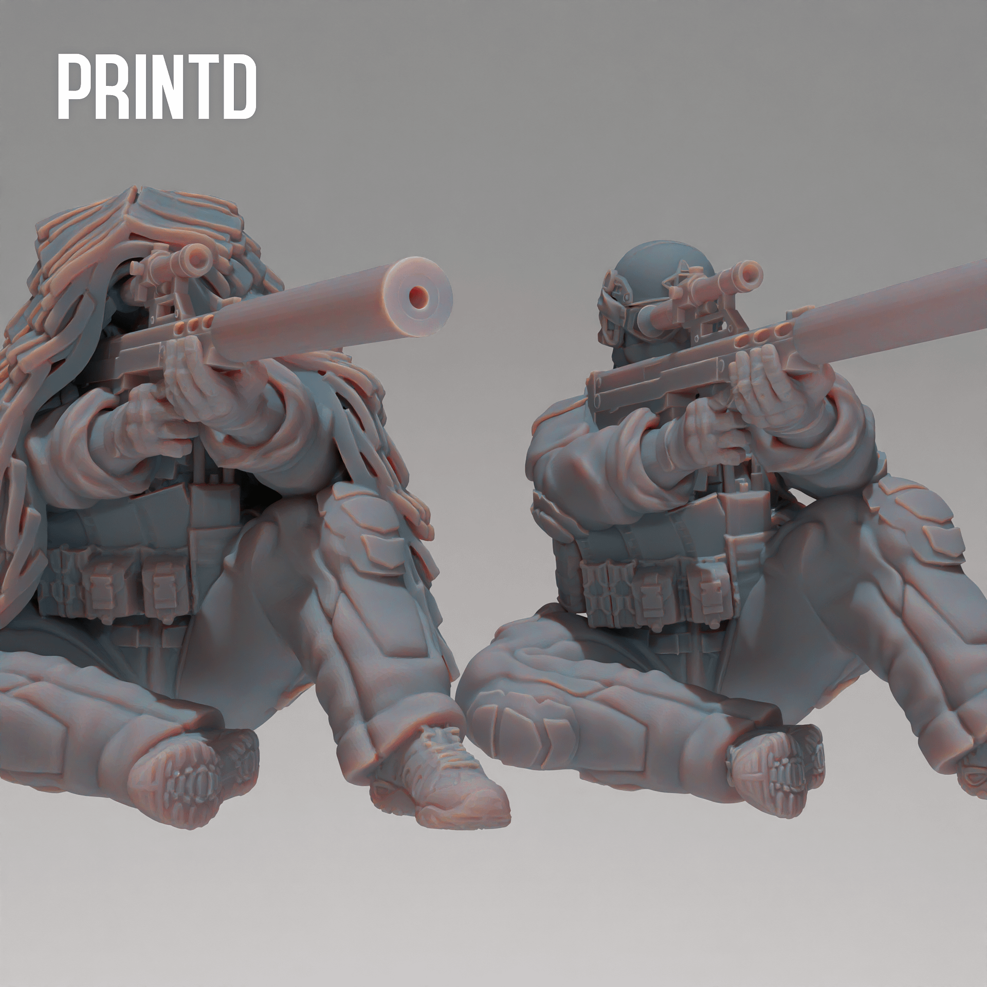 FSB Alpha Group Snipers - Modern Warfare Wargame Hobby Resin Scale Models product image (1)