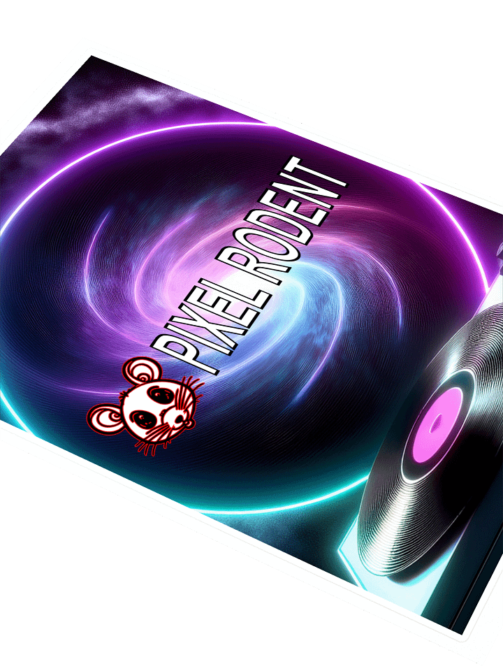 Pixel Rodent Backer Sticker product image (2)